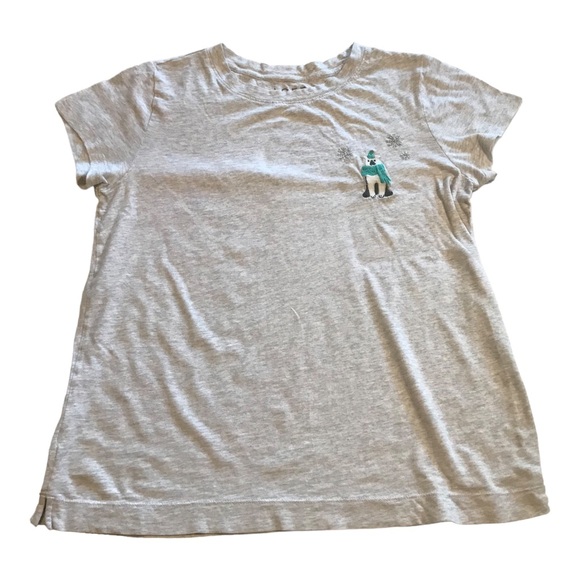 LOFT Everyday Crew Neck Polar Bear Tee - Picture 8 of 12